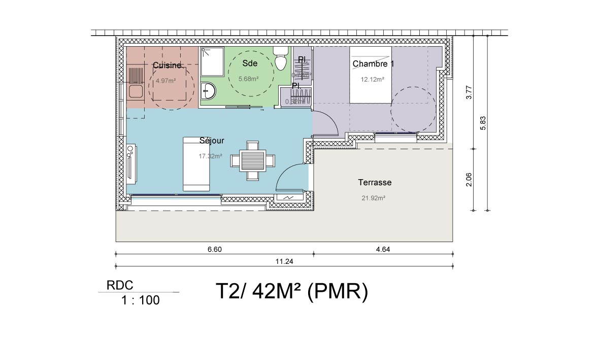 Garden Home 42 m - T2