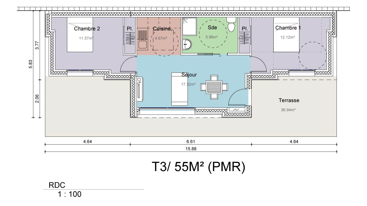 Garden Home 55 m - T3